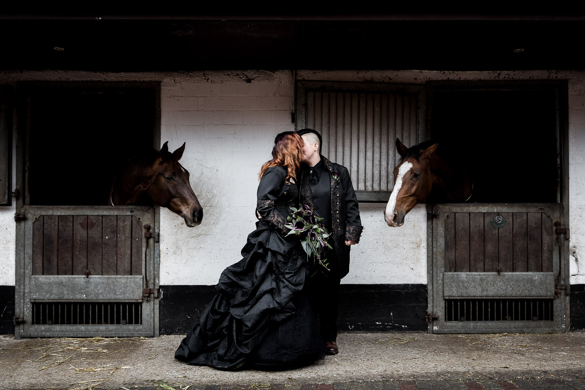 Steampunk Hochzeit mit Pferd